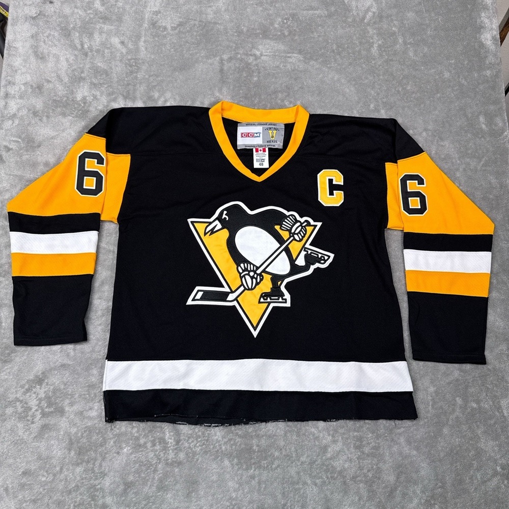 Vintage Mario Lemieux Pittsburgh Penguins Jersey Size‎ 48 XL CCM